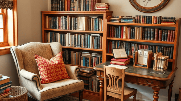 Book-Themed Home Decor & Stationery